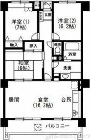 アーバンパーク緑地公園の物件間取画像